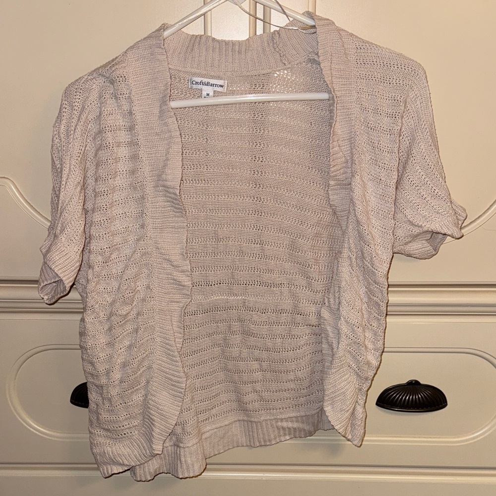 croft & barrow Short Sleeve Cardigan